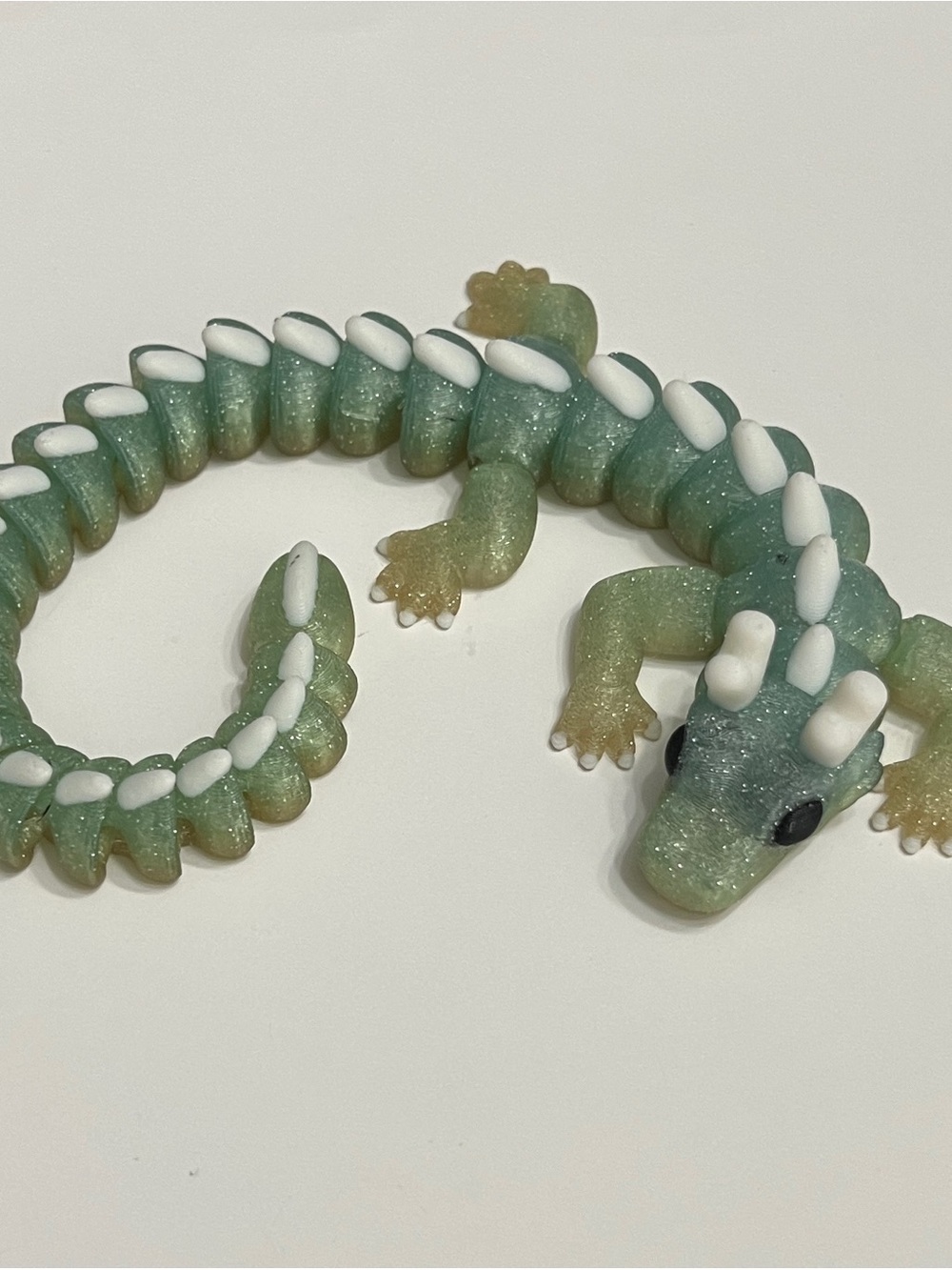 3D Printed Articulated Flexi
Green Glittery Juniper Dragon